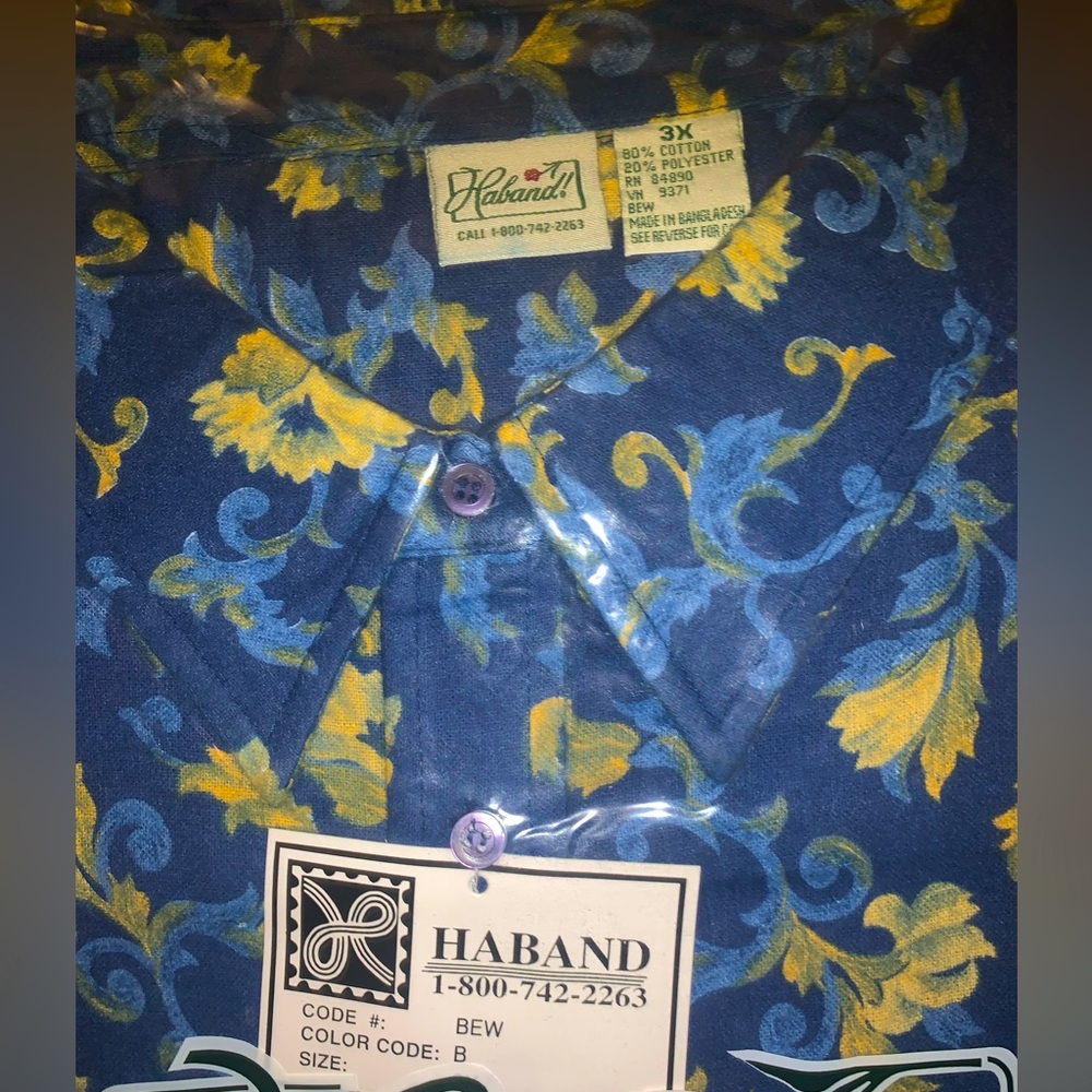Haband Hawaiian style shirt 3x